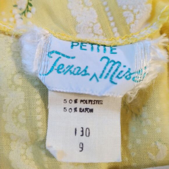 Vintage Texas Miss Cottage Core Prairie Floral Dress - Picture 7 of 8